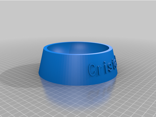my customized fully parametric dog cat food bowl by mateusdcarvalho 3d print model - Mito3D