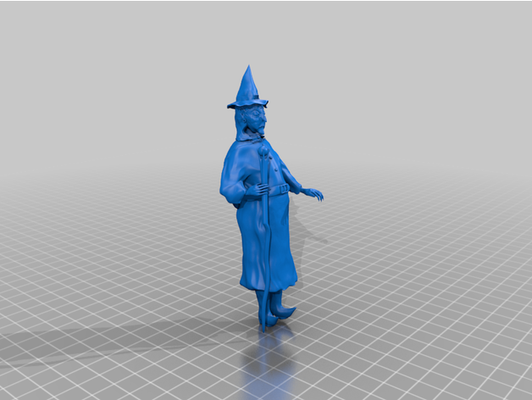 witch mary h by 3d fucine 3d print model - Mito3D