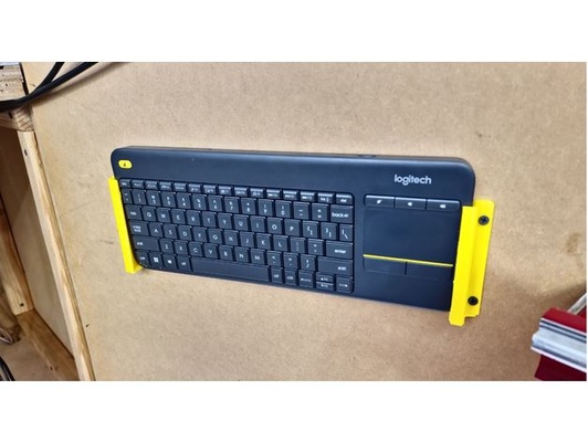logitech k400 tastatur blinder passagier klammern by kuhstadt 3d print model - Mito3D
