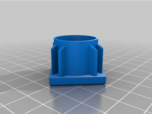 cap metallo sgabello gamba by radice 3d print model - Mito3D