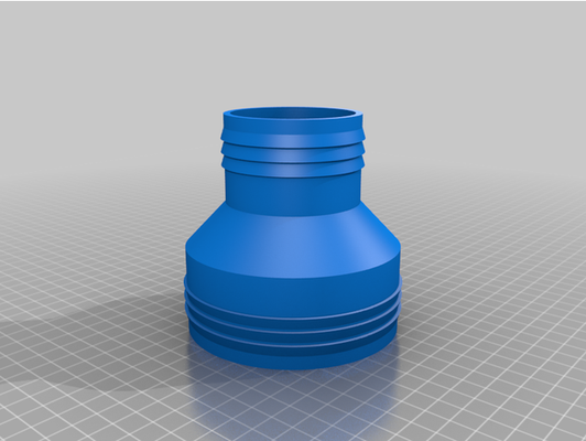 hose adapter 50-31mm by eve b customized 3d print model - Mito3D