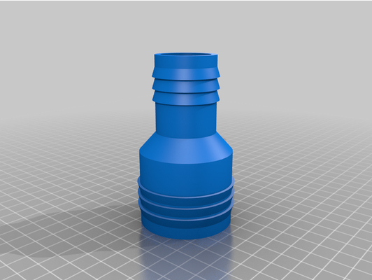 hose adapter 50-32 by eve b customized 3d print model - Mito3D