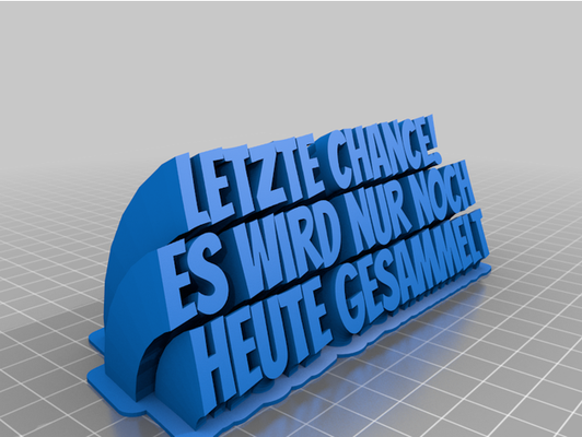 letzte chance 2 by agent angepasst 3d print model - Mito3D