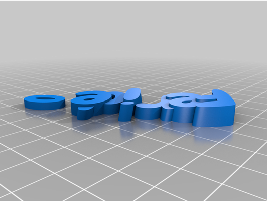 my angepasst iamburny's v2 text schlüsselring schlüsselanhänger by ändern 3d print model - Mito3D