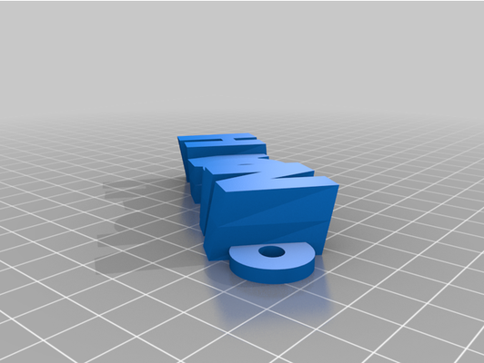 my angepasst iamburny's v2 text schlüsselring schlüsselanhänger by absprachen 3d print model - Mito3D