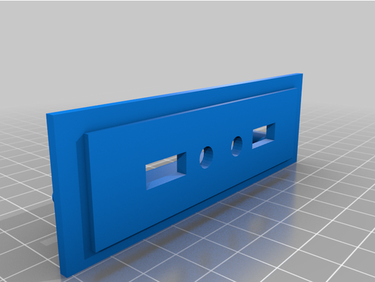 usb panel by catiesdred85 computer accessories io plate mpcnc pc cover holder 3d print model - Mito3D