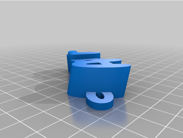 my customized iamburny's v2 text - keyring keyfob by sammyttt 3D print model - Mito3D