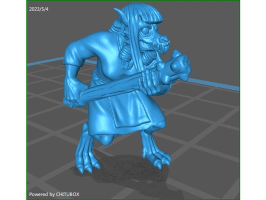 plucky female kobold by atomtaylor 3d print model - Mito3D