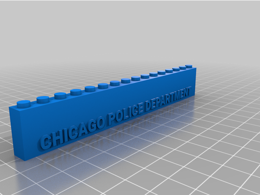chicago polizia dipartimento 2 by tarnold1997 personalizzato 3d print model - Mito3D