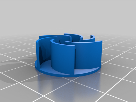 my customized centrifugal fan blade by daveed716 3d print model - Mito3D