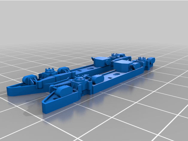 drewry railcar power bogie frames ho by jamey mac 3D print model - Mito3D