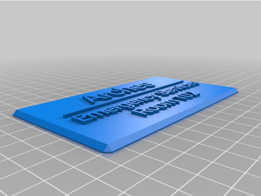 work sign by rospet customized 3d print model - Mito3D