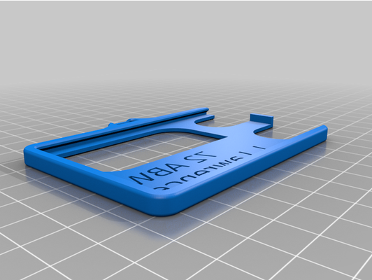 my personalizzato distintivo titolare supporto v3 by jgrunt101 3d print model - Mito3D