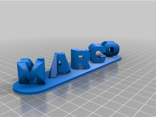 sposi triplicare lettera blocchi ambigramma by mi dispiace personalizzato 3d print model - Mito3D