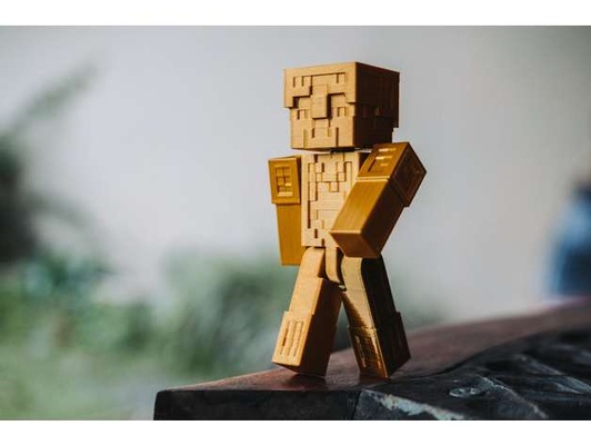 minétique by simplebqt construction agiter jouet figure frigo aimant magnétique minecraft figures 3d print model - Mito3D