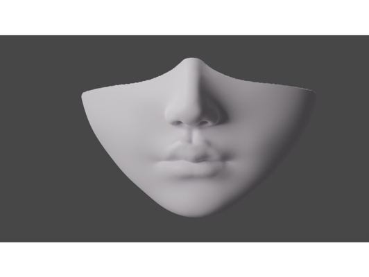 half face máscara by ohayooo accesorios cara almizcle 3d print model - Mito3D