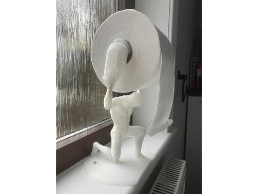 atlas loo roll holder by matfink 3d print model - Mito3D