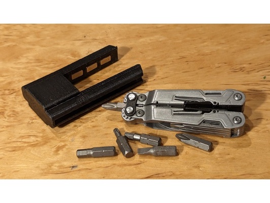 sog powerpint bits holder by dvogonen bit bitsholder created freecad holster sheath 3d print model - Mito3D