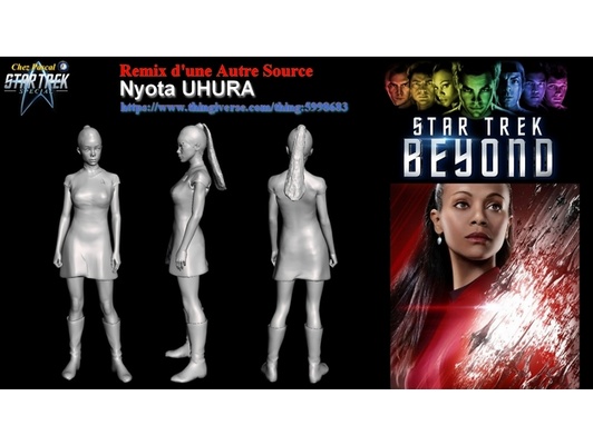 nyota uhura 2 by chezpascal beyond star trek startrek 3d print model - Mito3D
