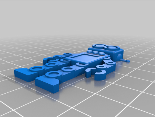 my customized robot keychain by fergus63 3d print model - Mito3D