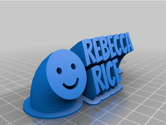 rebecca by rejames6 customized 3d print model - Mito3D