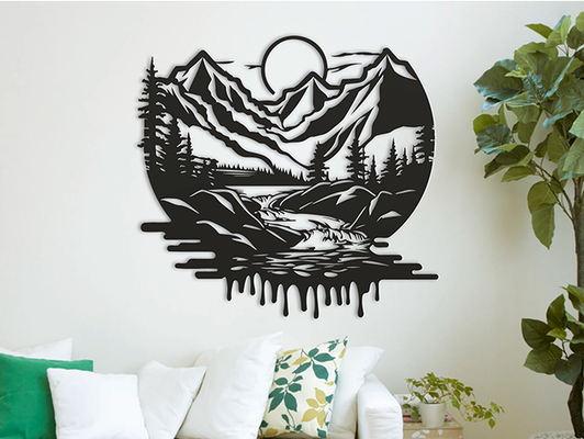 montagna fiume by mishkin2 3d print model - Mito3D