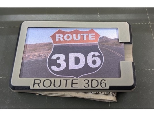 2 pezzo fermasoldi by route3d6 minimalista portafoglio i soldi clip 3d print model - Mito3D