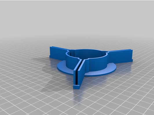 54mm thin wall tube fin alignment tool by kenstarr customized 3d print model - Mito3D