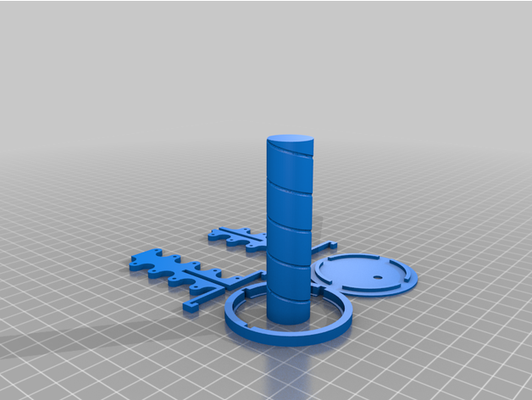 my özelleştirilmiş sarmal helezoni anten çerçeve sarma şablon by mamalukalar 3d print model - Mito3D