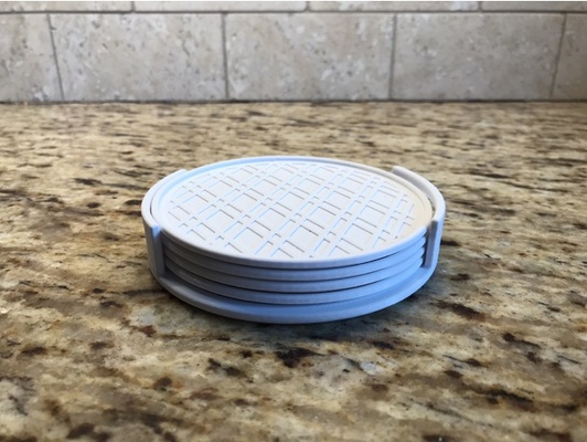 etsy style coaster holder by kinalabs drinkcoaster drink 3d print model - Mito3D