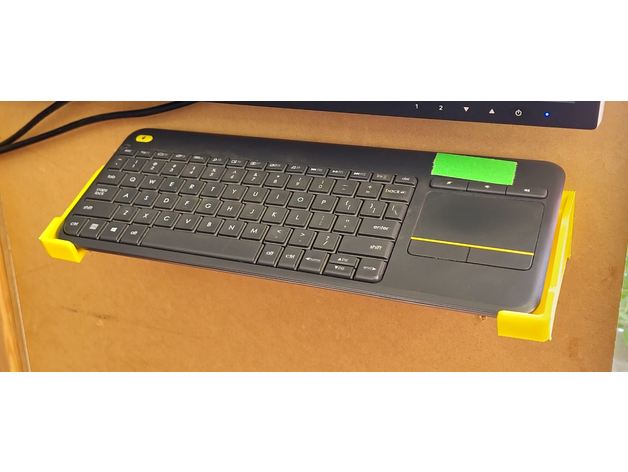 logitech k400 teclado soporte montaje pared by pueblo vacas 3D print model - Mito3D