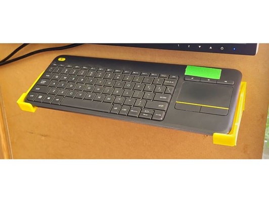 logitech k400 tastatur halterung wandhalterung by kuhstadt 3d print model - Mito3D