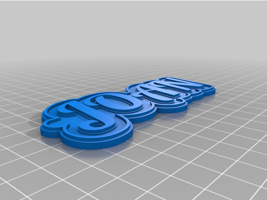 joan tag or keychain by footerbare2277 customized 3d print model - Mito3D