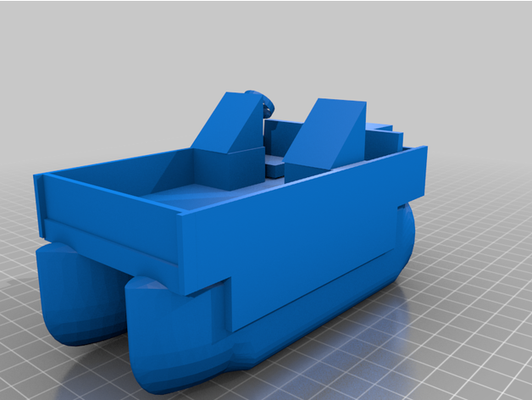 pontoon boat by loganisthebest 3d print model - Mito3D