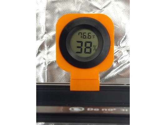 thermometer hygrometer holder creality ender 3 s1 pro rail by rhavasy 3d print model - Mito3D