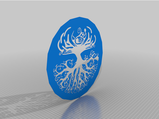 céltico árvore of eternidade estêncil by abraços arte 3d print model - Mito3D