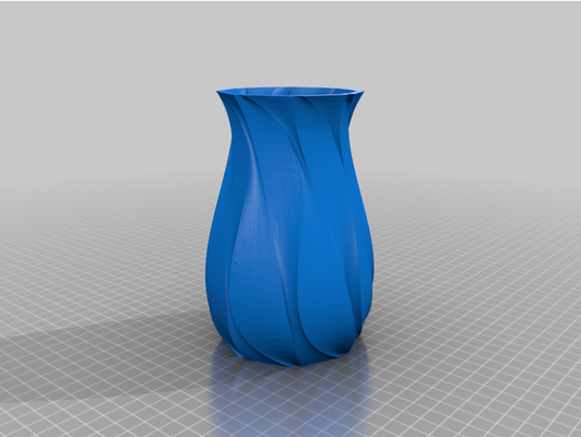 vase by moonztar blume spiral verdrehte modus 3d print model - Mito3D
