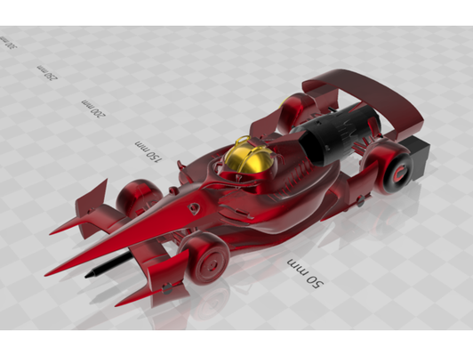 swordfish ii formula i mashup by mercuryinhell cowboybebop f1 race car 3d print model - Mito3D
