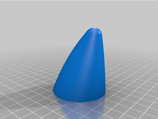 fms tendo nariz cone by ares26 frente 3d print model - Mito3D