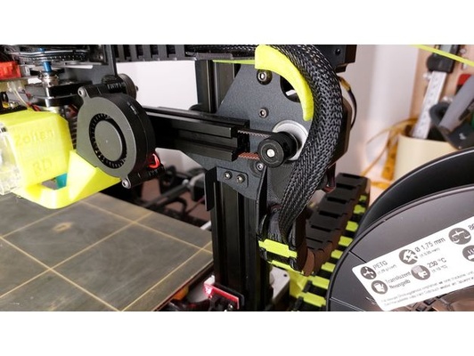 kablo zincir adaptör kübik chiron z axis binmek by marcubusch yönetim montaj dirsek 3d print model - Mito3D