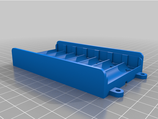 my customized parametric spring contacts battery box aa cells by biggestbee 3d print model - Mito3D