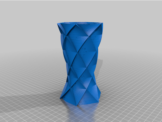 vase by moonztar blume spiral verdrehte design modus 3d print model - Mito3D