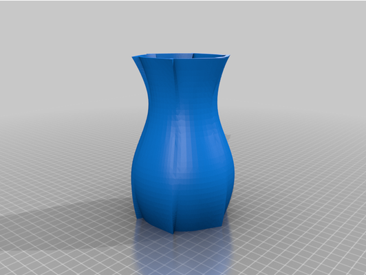 vase by moonztar fleur spirale tordu conception mode 3d print model - Mito3D