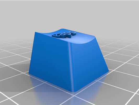 alpes casquettes keycap by ckg35 personnalisé 3d print model - Mito3D