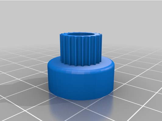 my customized parametric pulley - lots of tooth profiles by cfac 3d print model - Mito3D