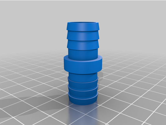 hose connector - 13x13 by simonspoon customized 3d print model - Mito3D