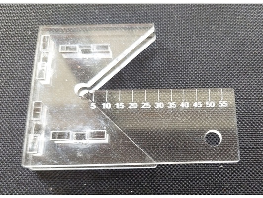 acrílico centro localizador métrica régua by bionicback321 corte laser 3d print model - Mito3D