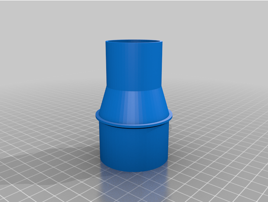 my personalizzato vuoto tubo flessibile adattatore 50 35 by georg 3d print model - Mito3D