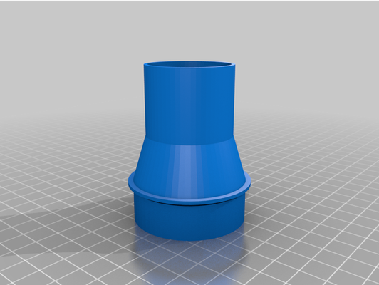 my personalizzato vuoto tubo flessibile adattatore 2 by georg 3d print model - Mito3D