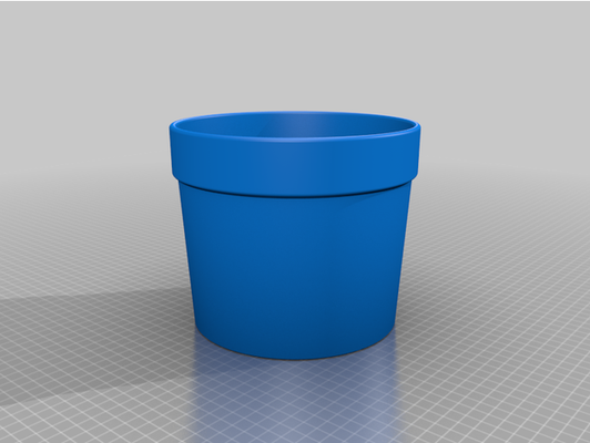 small pot container by seahare customized 3d print model - Mito3D